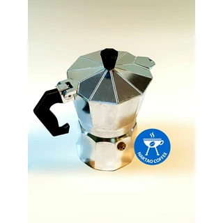 โมเกสเพรสโซ่ Moka pot รุ่นอัพเกรดหัวชงแบบ basket ออกแบบพิเศษใช้กาแฟเพียง 8-18 กรัม ก็ได้รสชาติเข้มข้นหอมละมุน