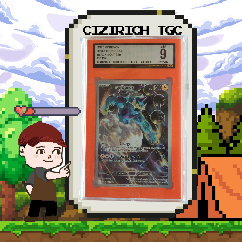 THUNDURUS BLACK BOLT PC ETB PSA 9