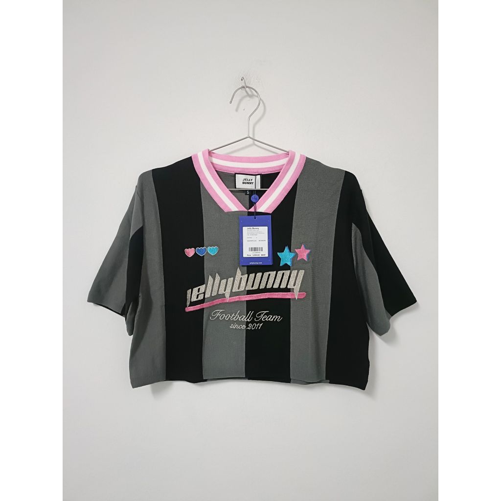 เสื้อไหมพรมลายทาง jelly bunny มือ1 ไซส์S