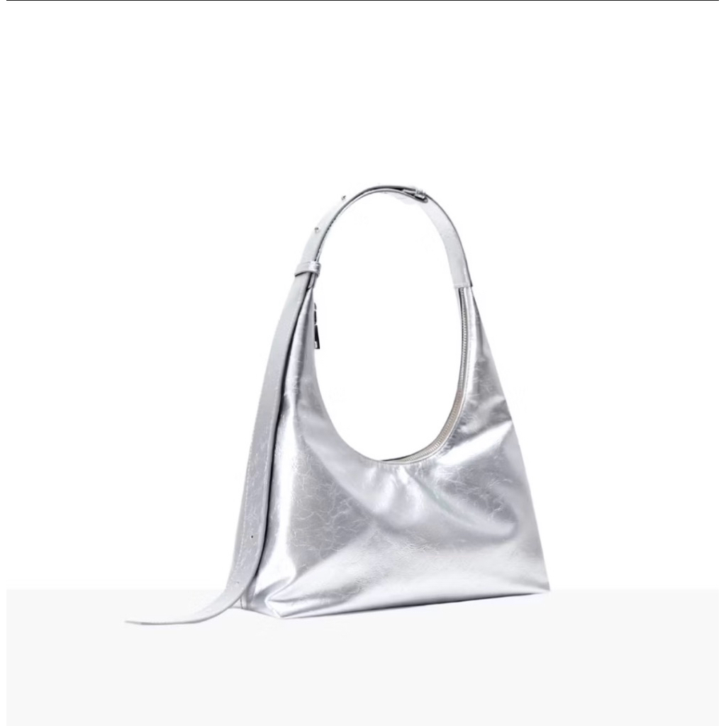 knack.bag - Hobo (M)กระเป๋าสีเงิน