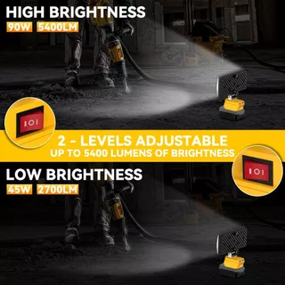 OSUKA/MAKITA ไฟ แบตเตอรี่ LED ทํางาน 8นิ้ว ไฟสปอตไลท์แบต ตะเกียงแคมปิ้ง สปอร์ตไลท์ไร้สาย ไฟฉาย พกพา