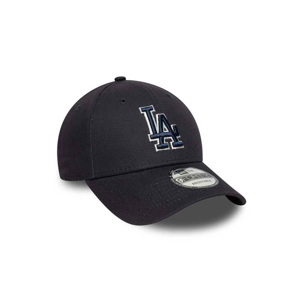 New Era قبعة 9Forty ‏Los Angeles Dodgers Team Outline — كحلي — صورة 3