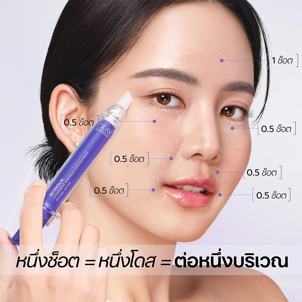 โอเลย์ โอเวอร์ไนท์ สกินแคร์ คอนเซนเทรท เซรั่ม 10 มล.OLAY RETINOL24 WRINKLE CONCENTRATE 10 ML. thumbnail 10