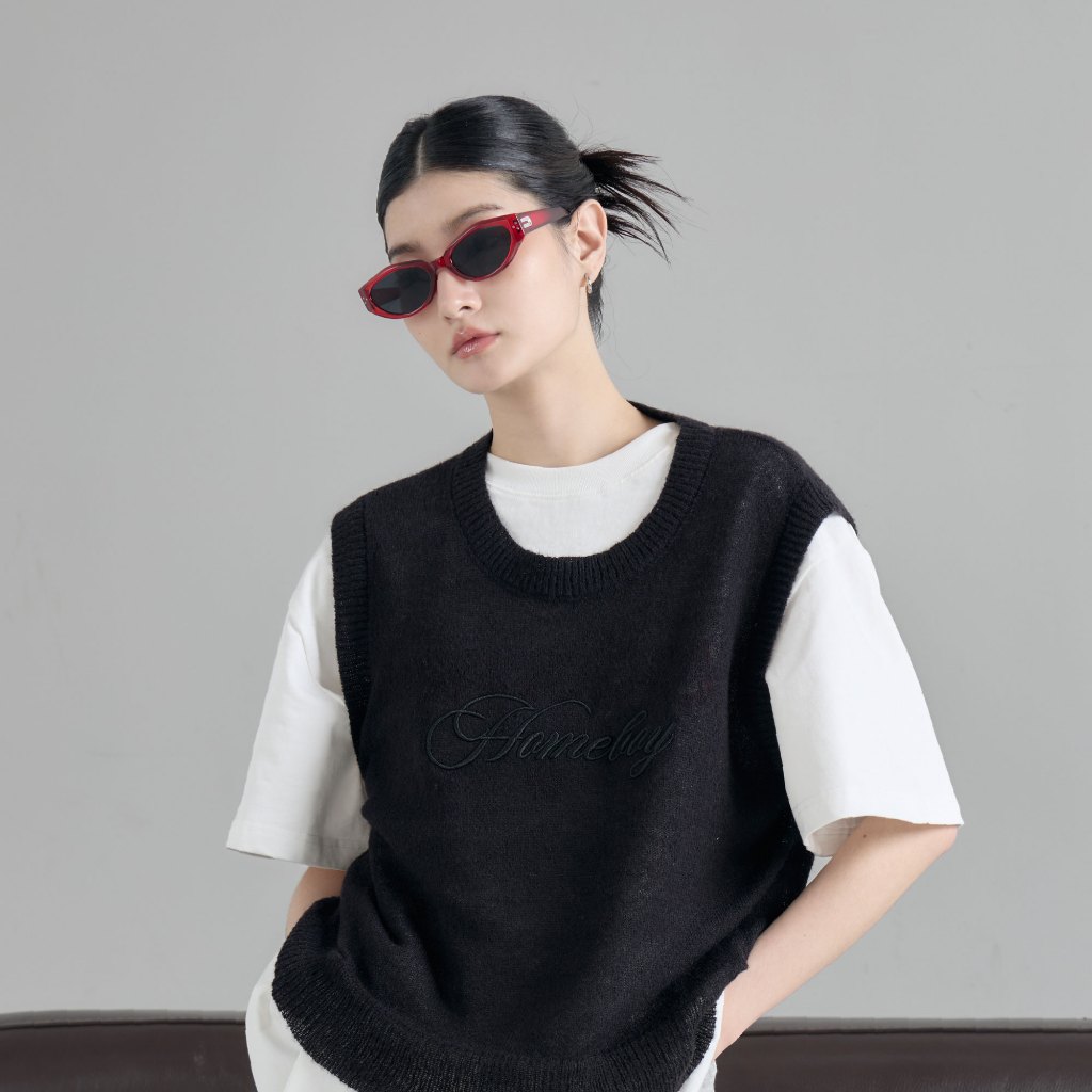 HOMEBOY เสื้อคลุม   HB.SPARSELY. KNIT. SWEATER  โพลี่เอสเตอร์  ใส่สบาย