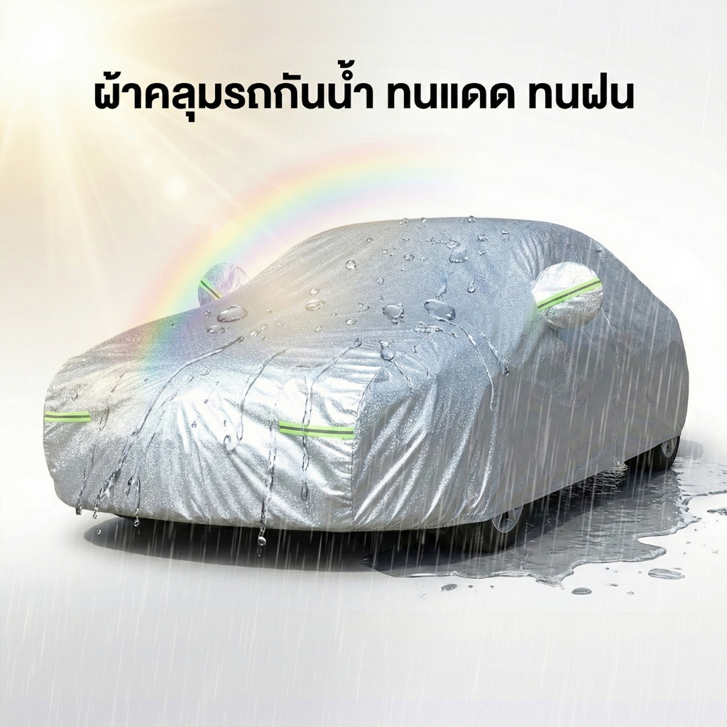 UNITBOMB ผ้าคลุมรถยนต์ ไม่ติดสีรถ กันรอย กันแดดUV ฝน ฝุ่น ผ้าคลุมรถเก๋ง ผ้าคลุมรถ ผ้าใบคลุมรถ