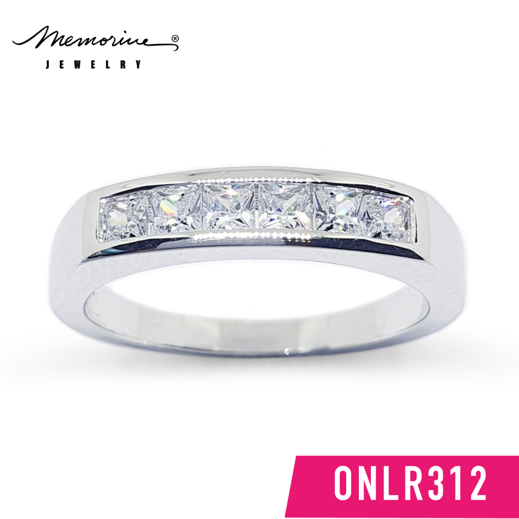 Memorine Jewelry แหวนเงินแท้ 925 ฝังเพชรสวิส(CZ) : ONLR312
