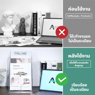 F2C ชั้นวางโบรชัวร์ อะคริลิค แบบตั้งโต๊ะ เหมาะสำหรับใช้ในสำนักงาน ห้องประชุม