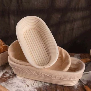 ตะกร้า sourdough 21*14*8 / 25*15*9 CM ทนทาน ใช้งานยาวนาน แถมฟรีปลอกผ้า