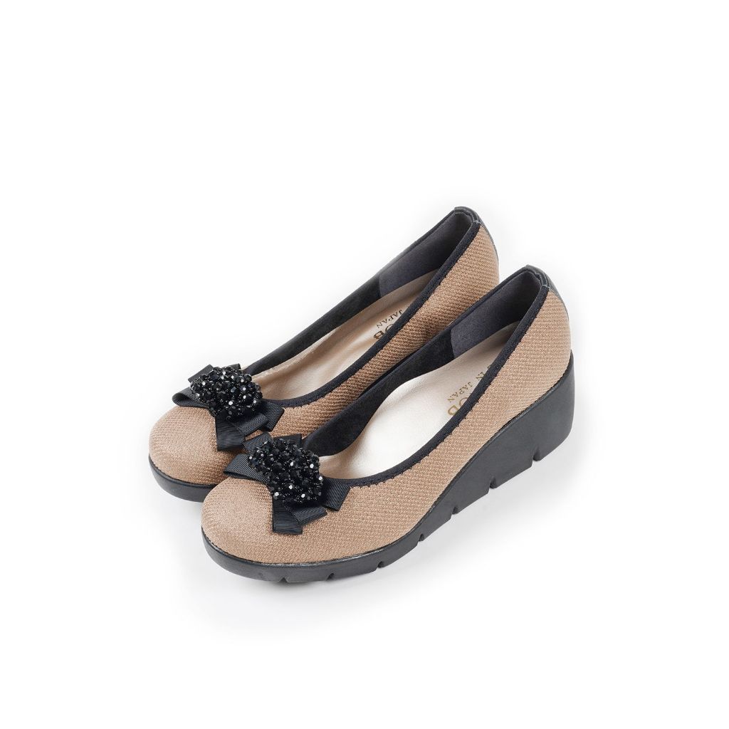 JOLI SNOB | Comfort High Heels รองเท้าส้นสูง ใส่สบาย ผู้หญิง Made in Japan | 「Ribbon Bijou」 FC-39603 รูปที่ 6