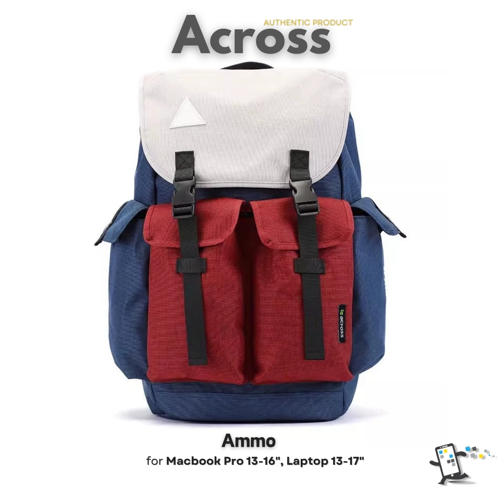 Across Ammo กระเป๋าเป้สำหรับ Macbook Pro, Laptop, iPad Pro 11-12.9" และ Tablet อื่นๆ