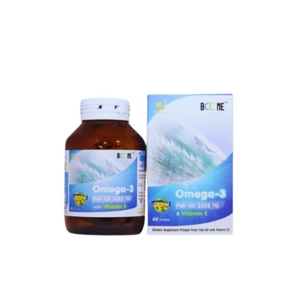 BOONE Omega-3 Fish oil 3322 TG & Vitamin E 60 แคปซูล