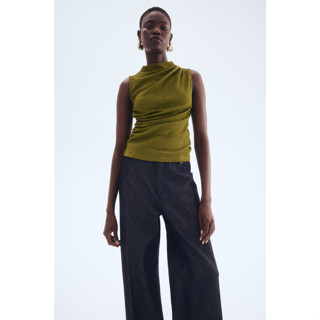 H&M(เอชแอนด์เอ็ม) เสื้อท่อนบนดีไซน์พลิ้วไหว ผู้หญิง 1300277_…