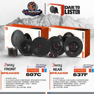 จัดชุด JBL STAGE3 SERIES ลำโพงติดรถยนต์ 6.5นิ้ว หน้าหลัง มีล…