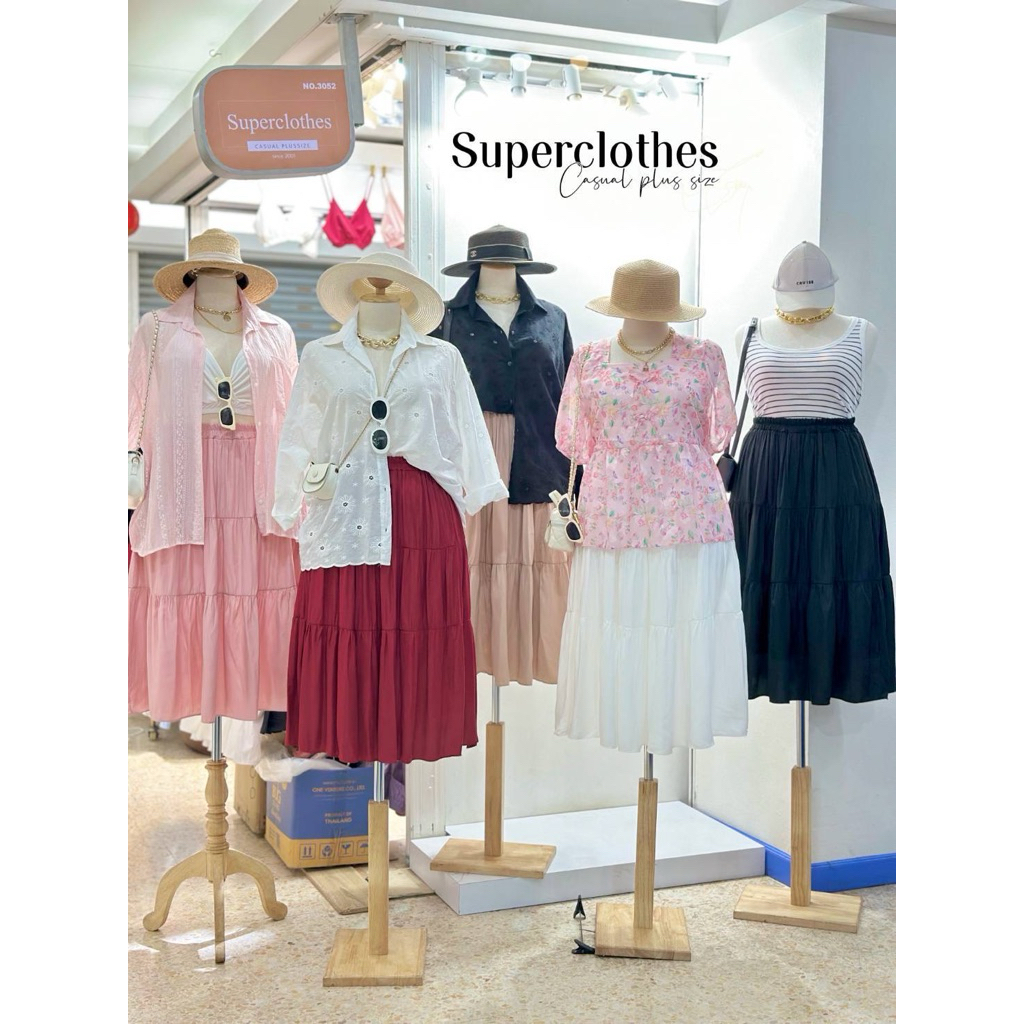 พร้อมส่ง|Dolly Skirt สีใหม่เข้าเพิ่มกระโปรงตัวยาว ดีเทลต่อชั้นๆ รูดเบาๆให้ดูหวานๆพริ้วๆ สาวอวบ ราคา ถูกที่สุด ดีลบีเคเค แกลเลอรีภาพที่ 2