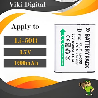 แบตเตอรี่ Li-50B สำหรับ Olympus CCD กล้อง TG850 SP820 VR350 …