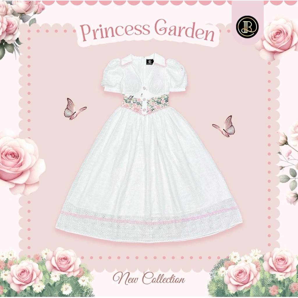 BLT Brand  เดรสยาวสีขาวผ้าหนักๆ Size.XXL มือ ✌️