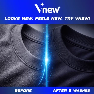 Vnew Black & Dark วีนิว น้ำยาซักผ้าสีเข้ม สีดำ ฟื้นคืนสีผ้าและซ่อมแซมเส้นใย 1.5L