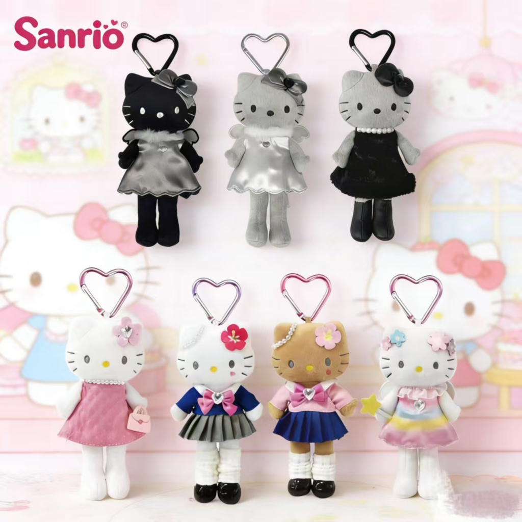 （พร้อมส่ง）Sanrio พวงกุญแจตุ๊กตา Hello kitty gogo gal น้องคิตตี้ขายาวรุ่นติดแกรม สินค้านำเข้าจากประเทศญี่ปุ่น