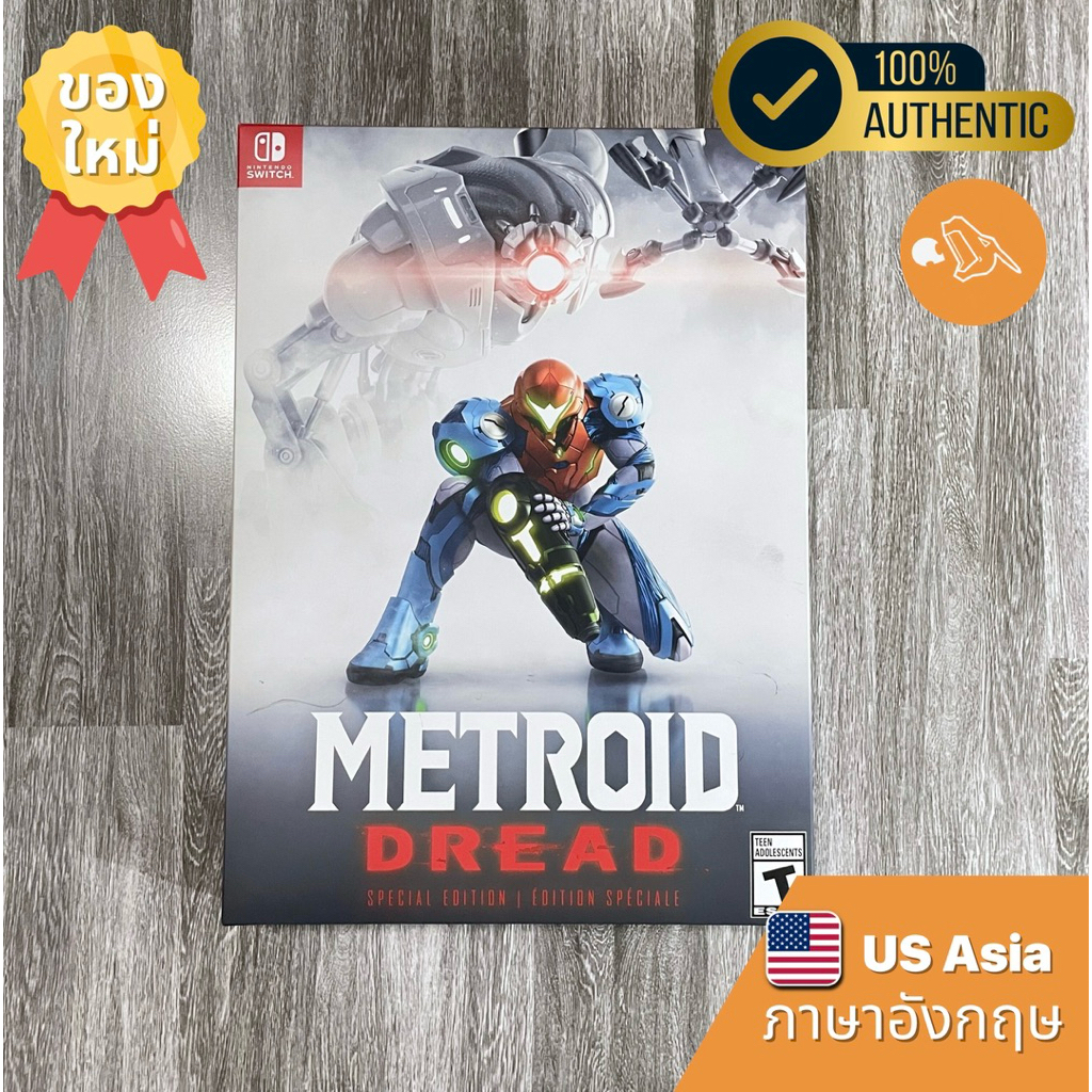 (มือ 1) เกม Nintendo Switch (โซน US Asia) - Metroid Dread Special Edition