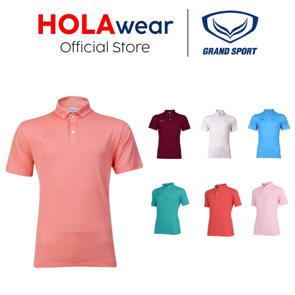 [มีส่งด่วน]  โปโล Grand Sport 12-261 เสื้อคอปก ผ้านิ่ม ติดกระดุมปลายปกเสื้อ โพส 2/2 *มีหลายโพส ทักแชทได้ค่ะ*