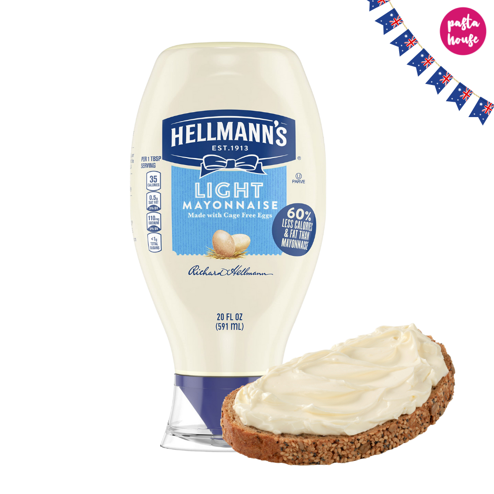 มายองเนส แคลต่ำ 60% Hellmann's Mayo Light Mayonnaise 250-460ml