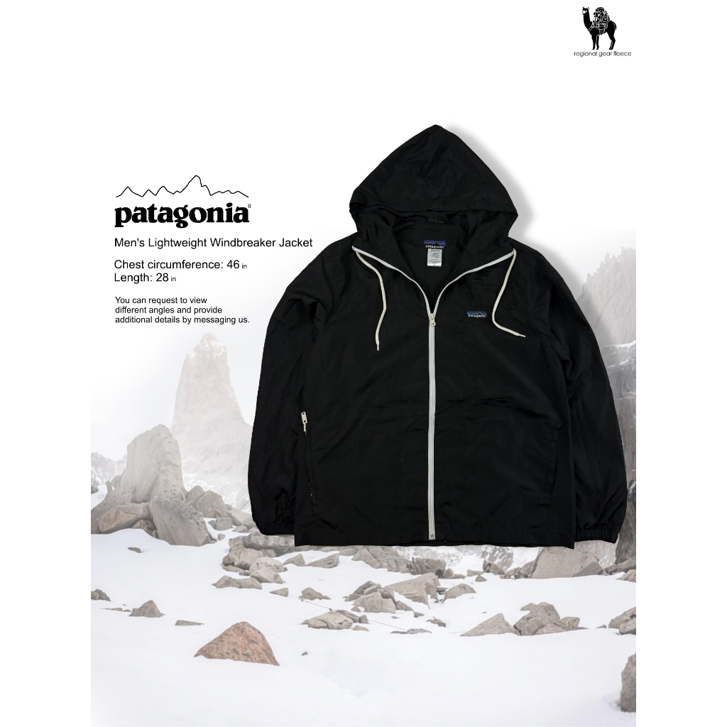 เสื้อ กันลม กันหนาว Patagonia แท้ Men's Lightweight Windbreaker Jacket