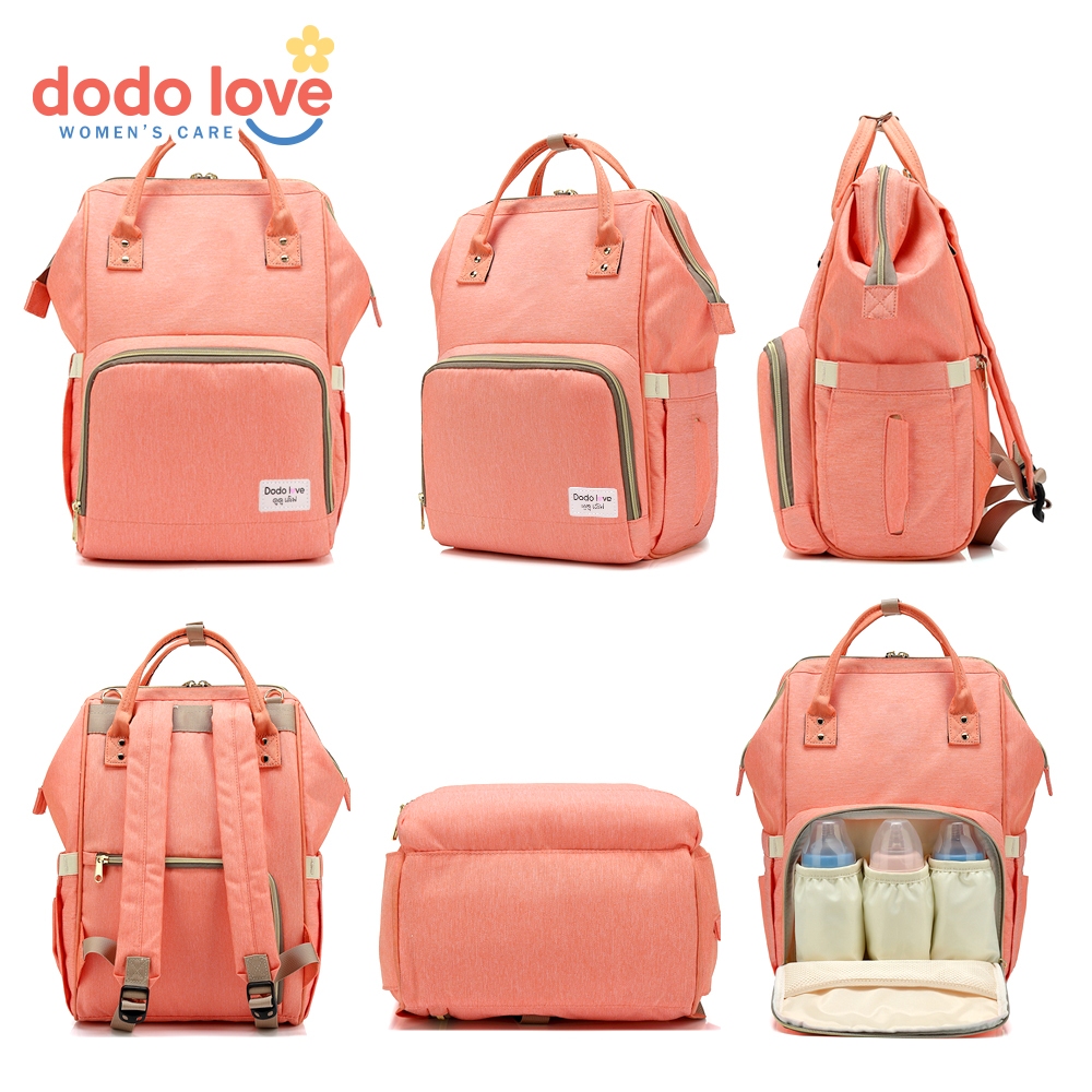 DODOLOVE กระเป๋าใส่ขวดนม กระเป๋าคุณแม่ กระเป๋าสัมภาระคุณแม่ ลายหมีน่ารัก เก็บอุณหภูมิได้ ดูดูเลิฟ