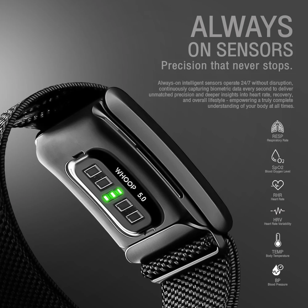 [ของแท้] WHOOP ONE 5.0 / PEAK 5.0 / LIFE MG ฟรี Sub 12เดือน Sleep Health Band นำเข้าตรง เคลมศูนย์ไทย thumbnail 6