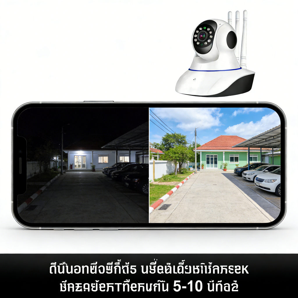 YOOSEE  กล้องวงจรปิด ไร้สาย WIFI HD  เสียงสองทาง บันทึกคลาวด์ สัญญาณเตือนเสียง  รับประกัน1ปี รูปที่ 5