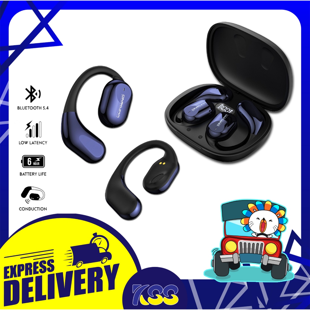 หูฟังเกมมิ่งแปลภาษาได้ Onikuma T209 OWS Bluetooth Earphone Translation Function Black ของแท้รับประกั