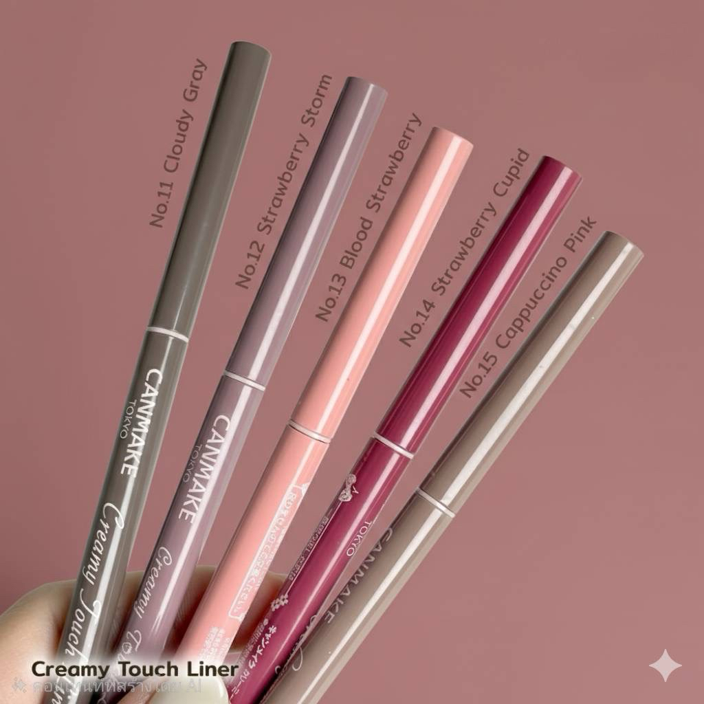 CANMAKE Creamy Touch Liner อายไลเนอร์เนื้อเจลแบบหมุน รูปที่ 2