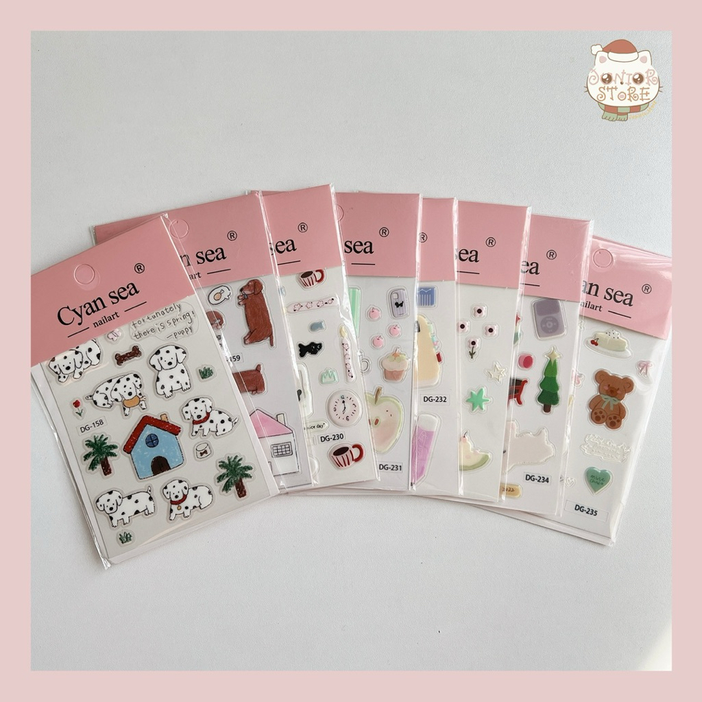 สติ๊กเกอร์ไดคัทแบบนูนใส 3D สุดน่ารัก DIY กันน้ำ ตกแต่งไอแพด,เคสมือถือ Jelly Stickers (STd5) ราคา ถูกที่สุด ดีลบีเคเค แกลเลอรีภาพที่ 7
