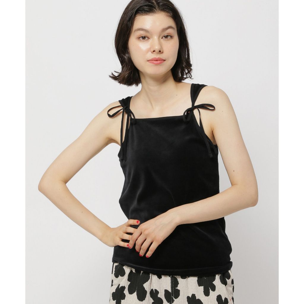 niko and ... เสื้อแคมิโซล Velvet ribbon cup camisole