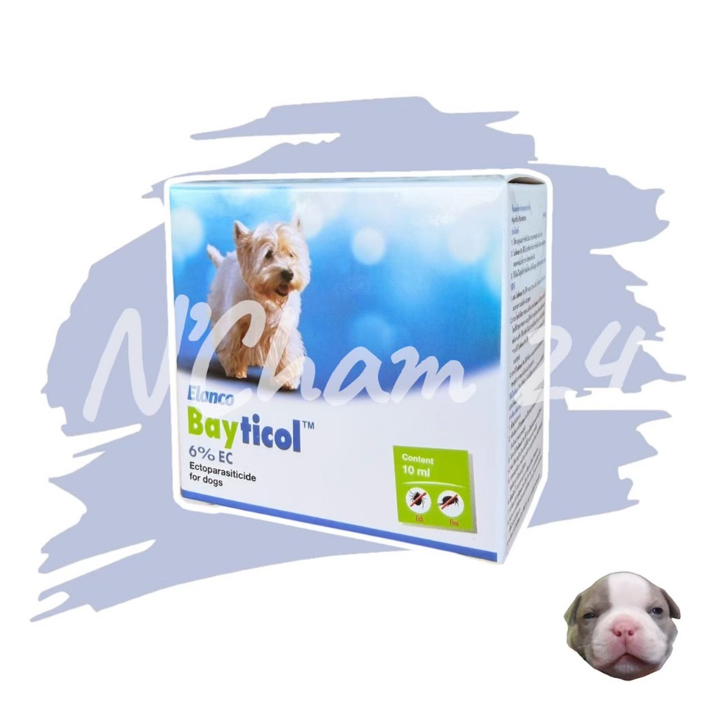 Bayticol 6% E.C. บรรจุ 10 ซีซี ผลิตภัณฑ์กำจัดเห็บหมัด ชนิดผสมน้ำ จบปัญหาทั้งตัวสัตว์และสิ่งแวดล้อม