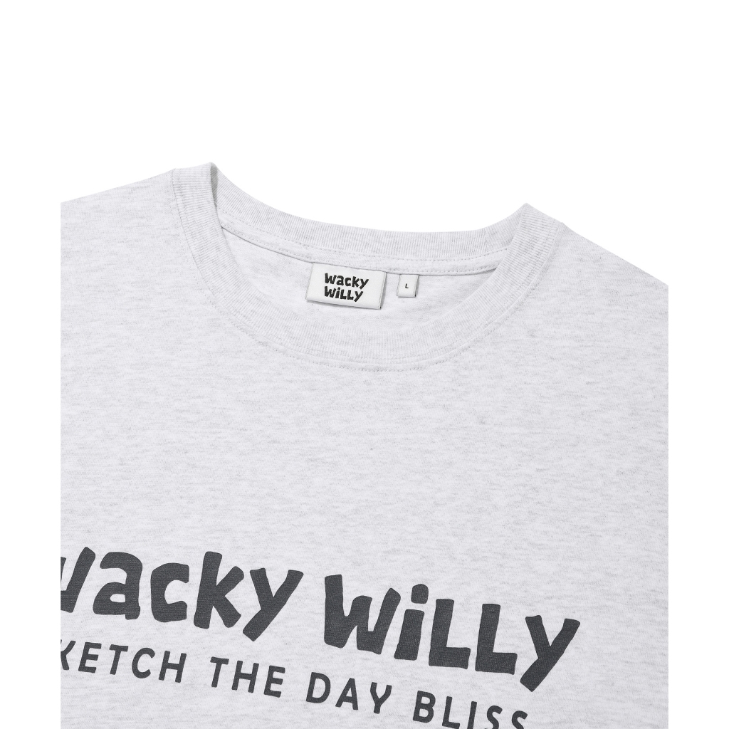 WACKY WILLY เสื้อยืดรุ่น Wacky Big Typo Short Sleeve T-Shirt Grey (80051SBTSSU_S6GRXX) — صورة 4