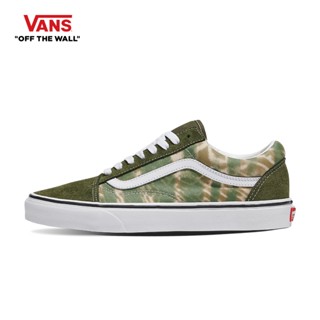 VANS OLD SKOOL - WOODLAND WASH OLIVE รองเท้า รองเท้าใบ
