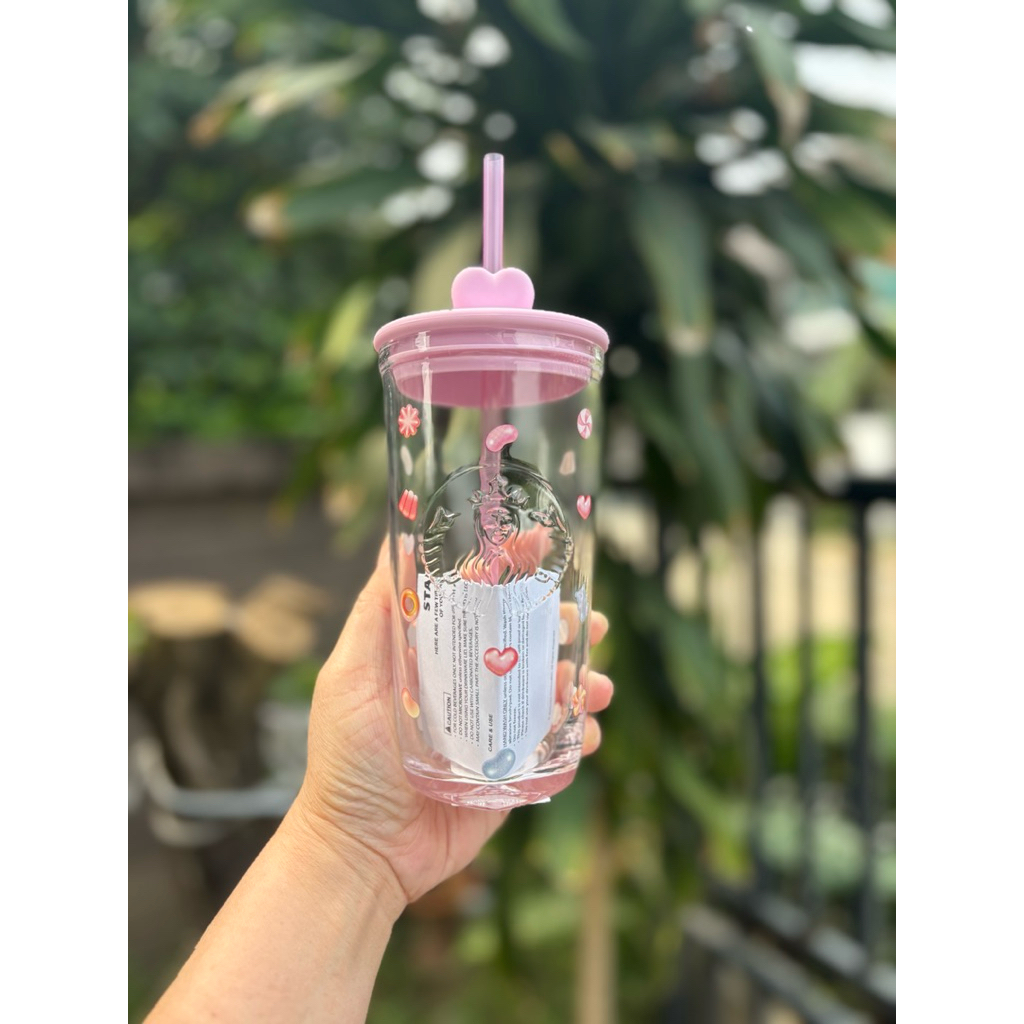 #StarbucksThailand Valentines Day Heart Glass