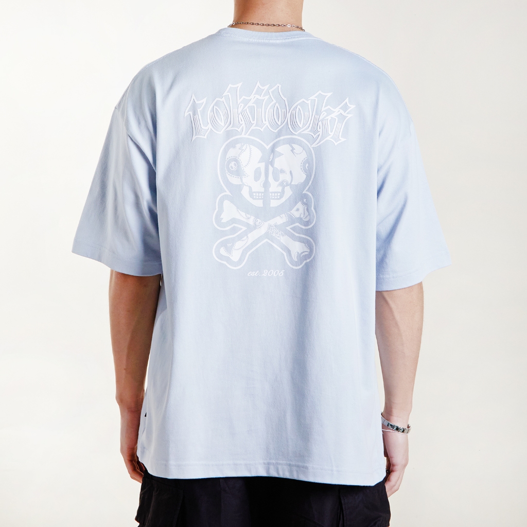 TOKIDOKI เสื้อยืด DOUBLE SKULL S/S TEE