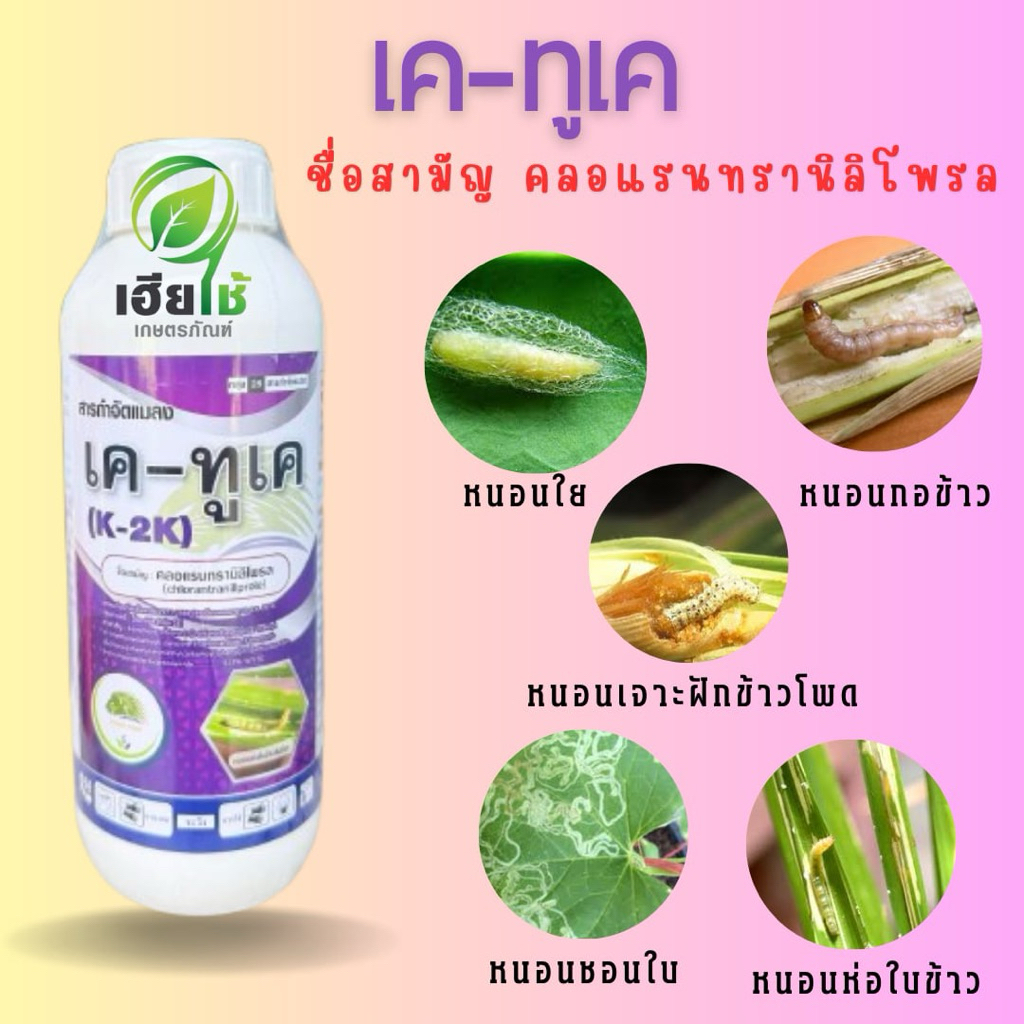 เค-ทูเค ขนาด 1 ลิตร สารคลอแรนทรานิลิโพรล (สารเดียวกับพรีวาธอน)
