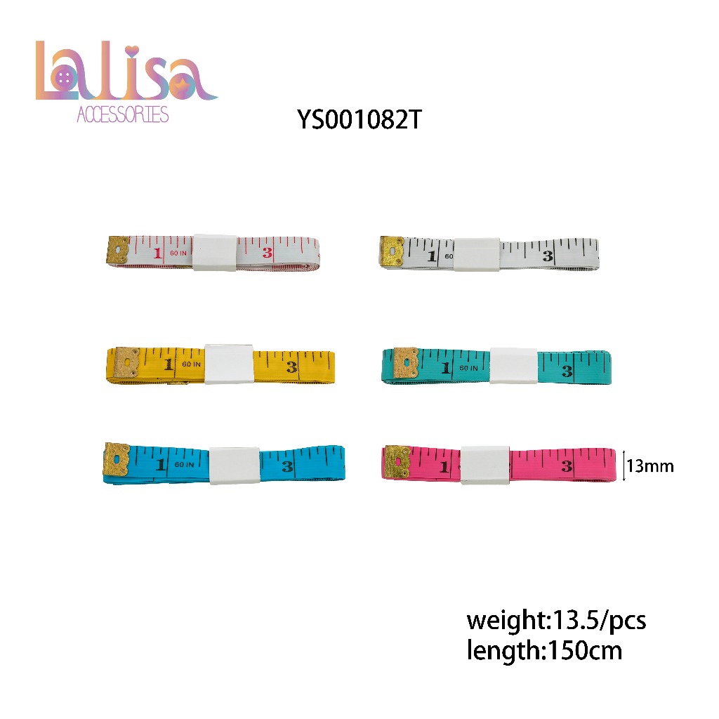 สายวัดตัวแบบพกพา 150 ซม. สีพาสเทล สายเมตรวัดเสื้อผ้า งานตัดเย็บ/แฮนด์เมด ruler YS001082T