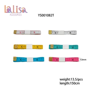 สายวัดตัวแบบพกพา 150 ซม. สีพาสเทล สายเมตรวัดเสื้อผ้า งานตัดเย็บ/แฮนด์เมด ruler YS001082T