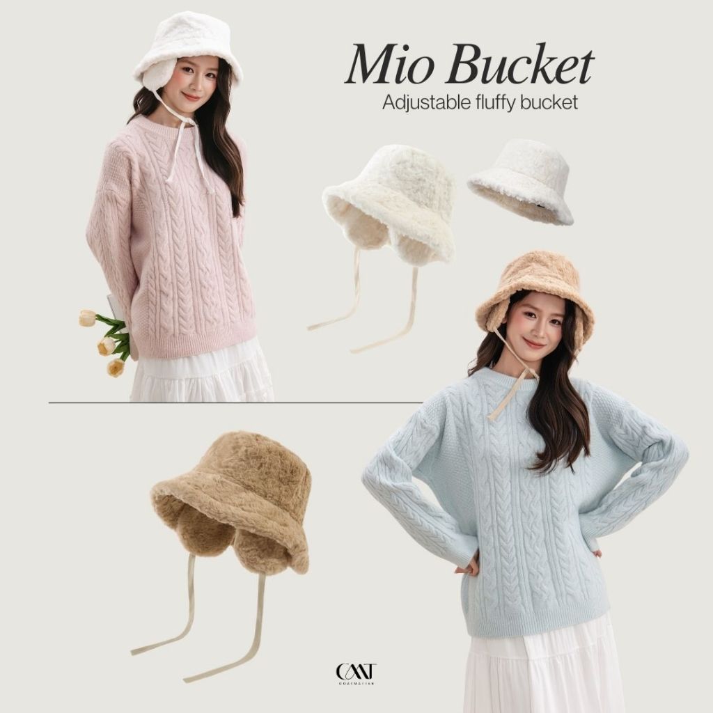 Coatmatter - Mio Bucket หมวกขนปุย บักเก็ต มีที่ปิดหู