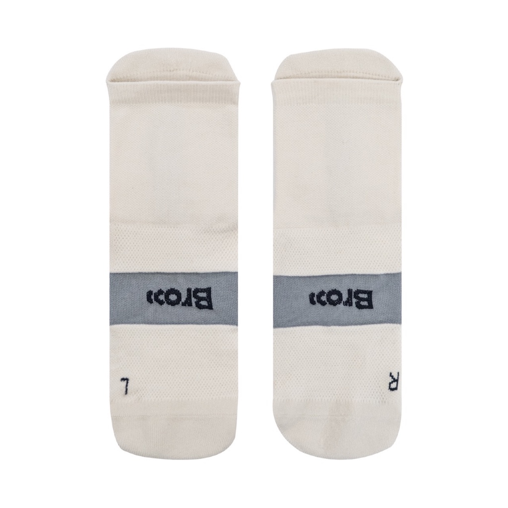 BROOO PRO RUNNING LOW CREW SOCK WHITE