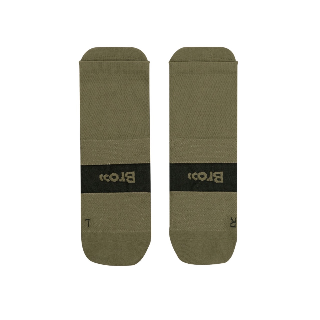 BROOO PRO RUNNING LOW CREW SOCK GREEN
