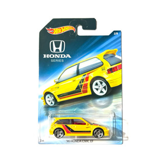 Hot Wheels | ‘90 Honda Civic EF ~ สีเหลือง |‼️แพคยับ มุมยับ …