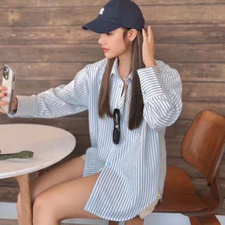 LILY OVERSIZED SHIRTS - เสื้อเชิ้ตยาว ทรงโอเวอร์ไซส์ เก็บทรงสวย ผ้าแบบมี Texture ไม่ต้องรีด