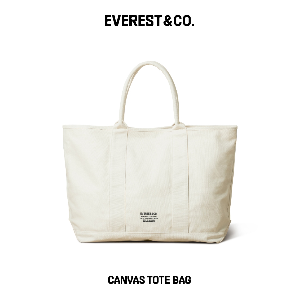EVEREST&CO. Canvas Tote Bag กระเป๋าผ้าแคนวาสรุ่นคลาสสิค