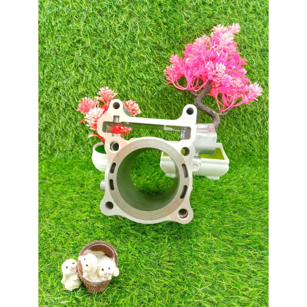 เสื้อสูบเปล่า PCX 160 LEAD giorno 60 61 62 66 (P) (บ่าเต็มปลอกยาว) พร้อมเจาะรูน้ำท้าย ปลอกยาวกว่าเดิ