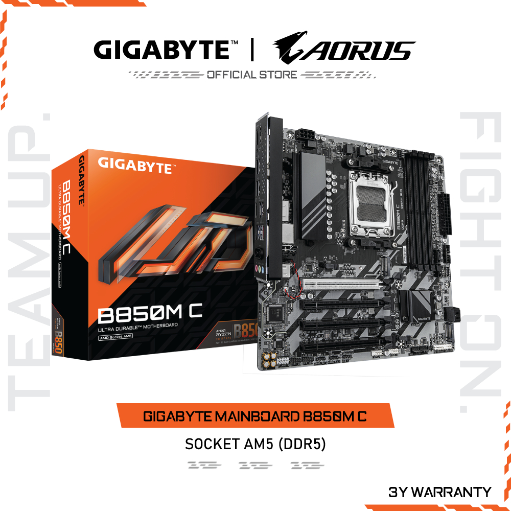 GIGABYTE MAINBOARD B850M C เมนบอร์ด B850M C-1.0