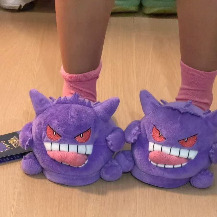 ส่งด่วน👿รองเท้า สลิปเปอร์เก็งก้า Gengar slippers ถุงเท้าเป็นลิ้น น่ารัก ใส่สบายเท้า ไม่เจ็บ รองเท้านุ่ม 49098